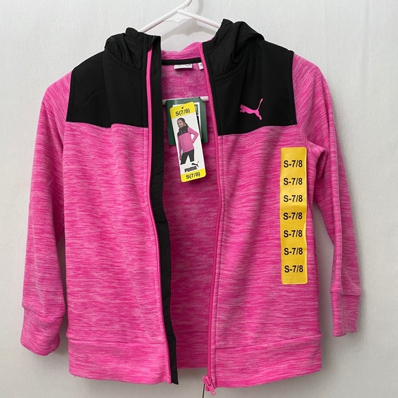 Puma Youth Fleece Hoodie, Size S-7/8, NWT - Picture 3 of 4